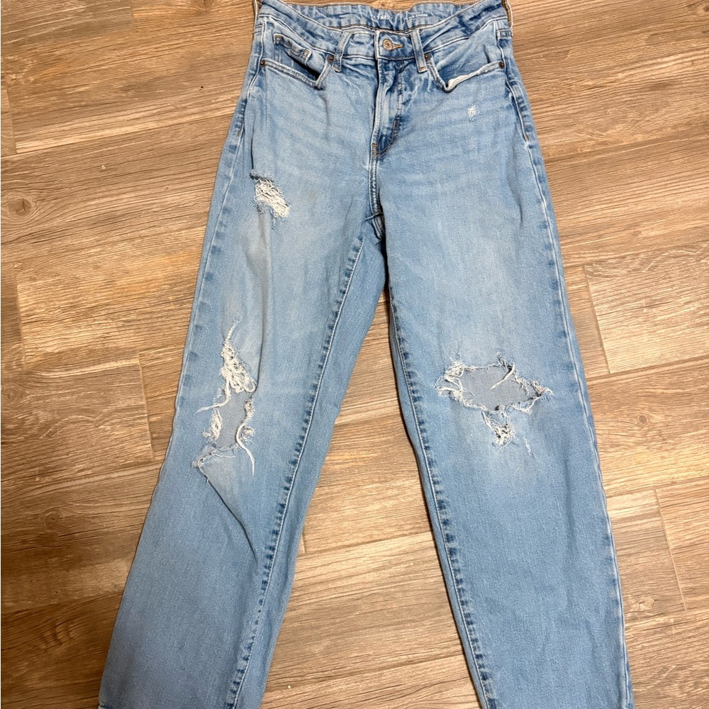 Old Navy Women's Light Blue Boyfriend Jeans
